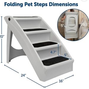 4-Stair Durable Pet Steps